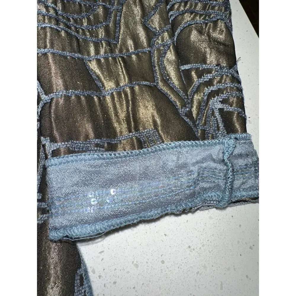 Yak Magik Women’s Jacket Embroidered Embellished Metallic Artsy Boho Nepal M/L - Picture 9 of 16